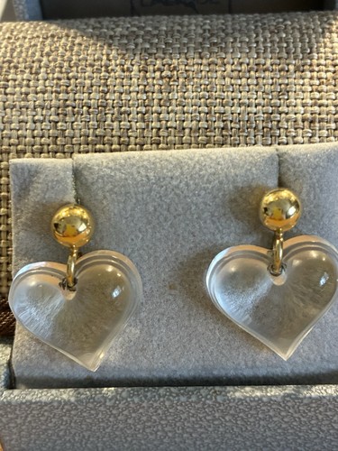 Lalique clear heart drop - lalique,
