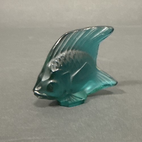 Lalique blue angel fish - lalique,