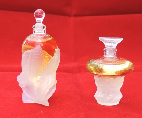 Two lalique scent bottles - lalique,
