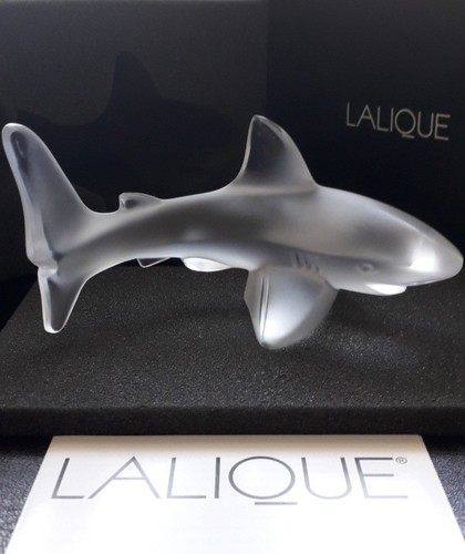 Lalique clear shark pristine - lalique,