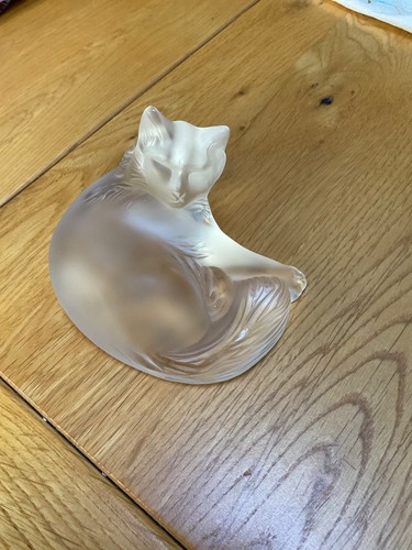 Lalique crystal frosted happy - crystal,