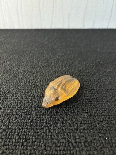 Lalique amber crystal beetle - lalique,