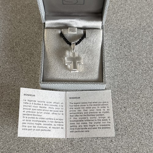 Lalique croix clear crystal - croix,