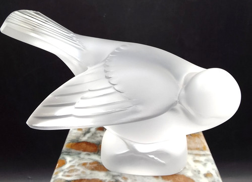 Lalique sparrow dove - lalique, bird