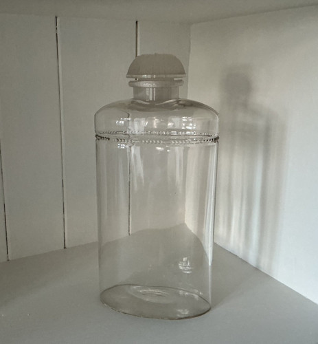 Antique empty oval - oval, perfume