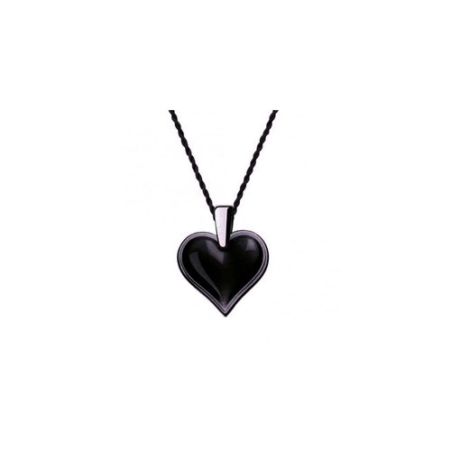Lalique black crystal heart - lalique,