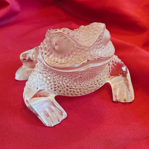 Lalique signed gregoire toad - lalique,
