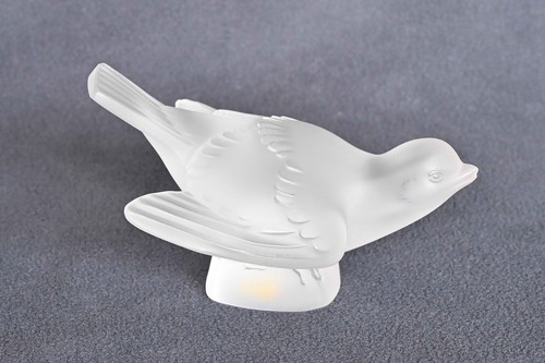 Lalique frosted sparrow - lalique,