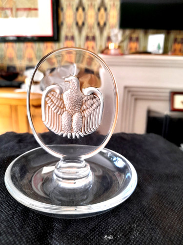Lalique eagle ring - , dish