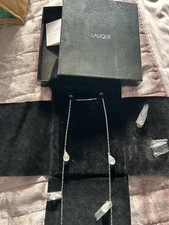 Lalique Pear Drop Necklace In