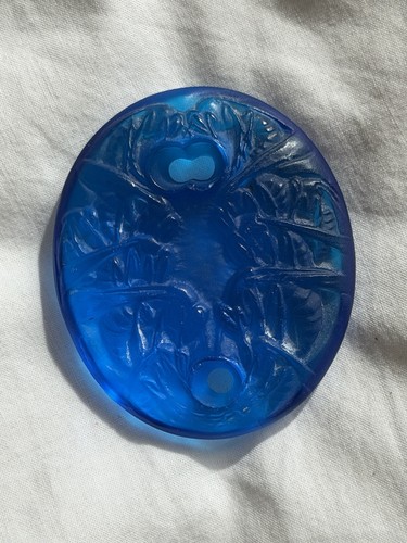 René lalique blue - rené, glass