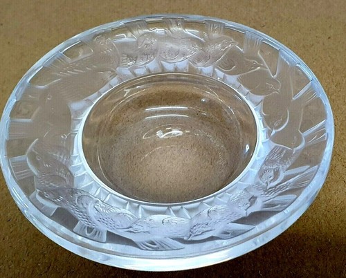 Lalique pretty bowl sparrow - lalique,