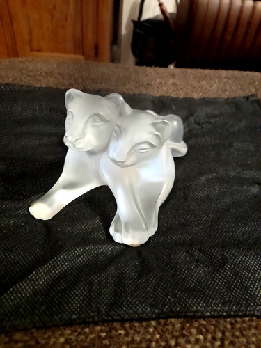 Lalique tambwee lion cubs - lalique,