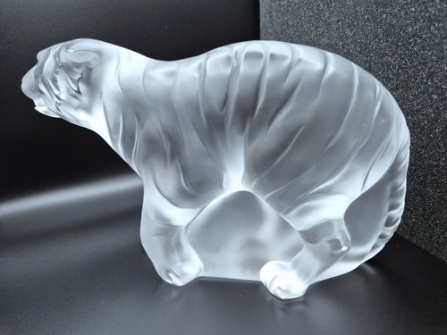 Lalique bengale tiger frosted - tiger,