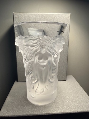 Lalique fantasia crystal vase - lalique,