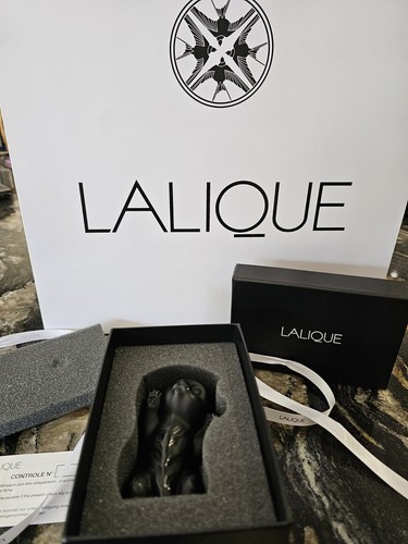 Brand new black satin lalique - brand,