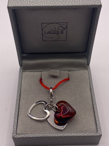 Lalique heart pendant necklace - lalique,