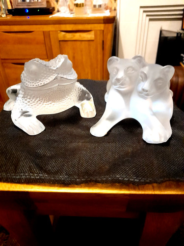 Lalique tambwee lion cubs - lalique,