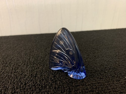 Blue gold butterfly crystal - blue,