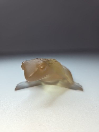 Lalique frog sculpture - lalique,
